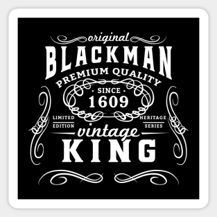 Black Man King vintage whiskey print Sticker